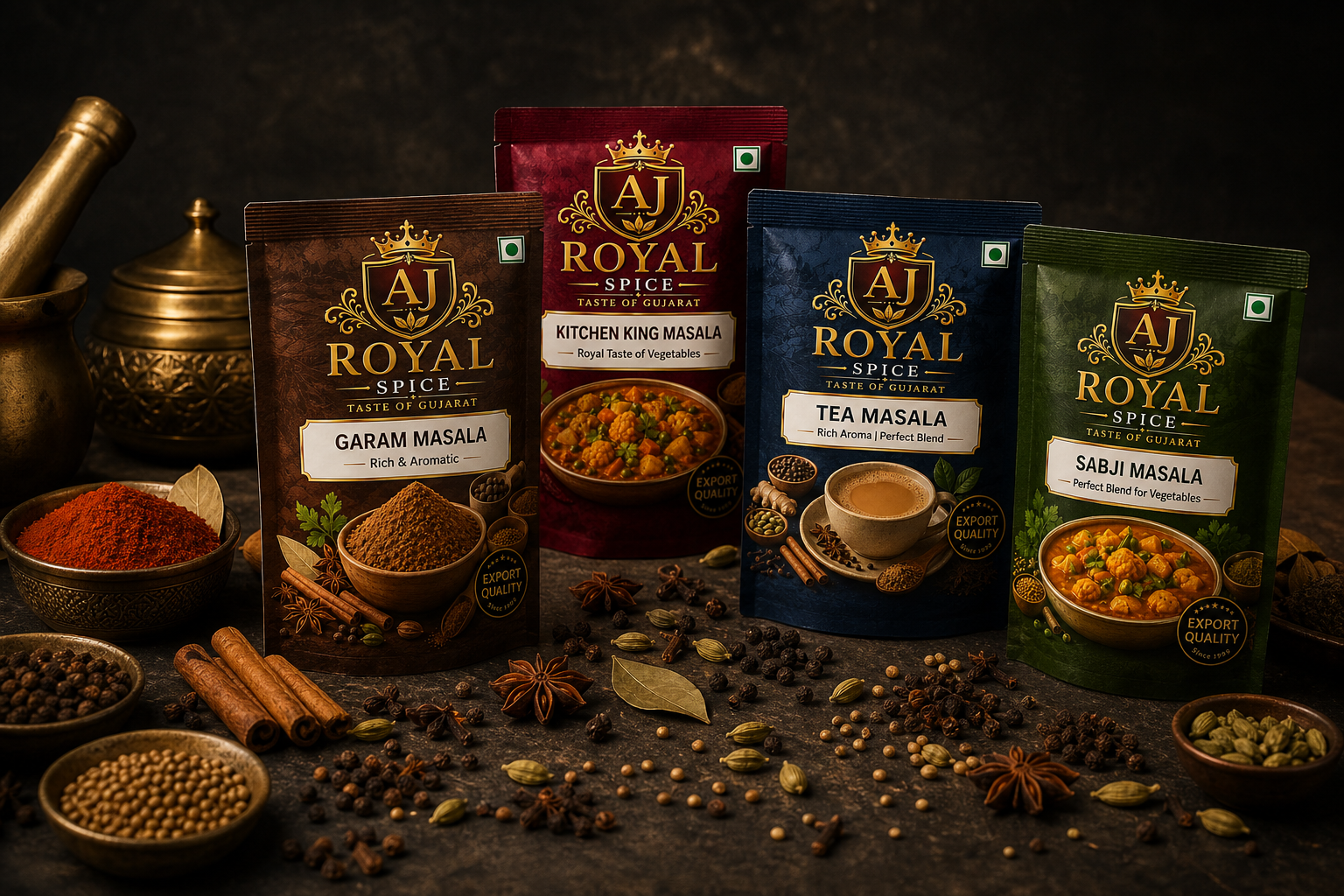 AJ Royal Spice — Premium Masala Blends Collection